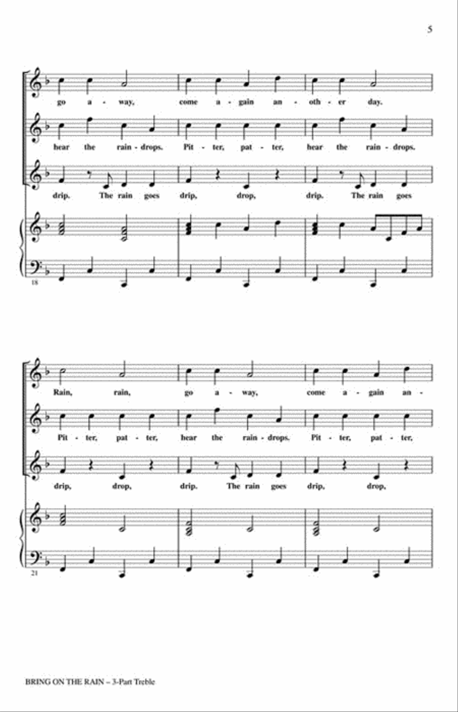 Bring On the Rain Bring On the Rain 3-Part scores gallery preview page 2