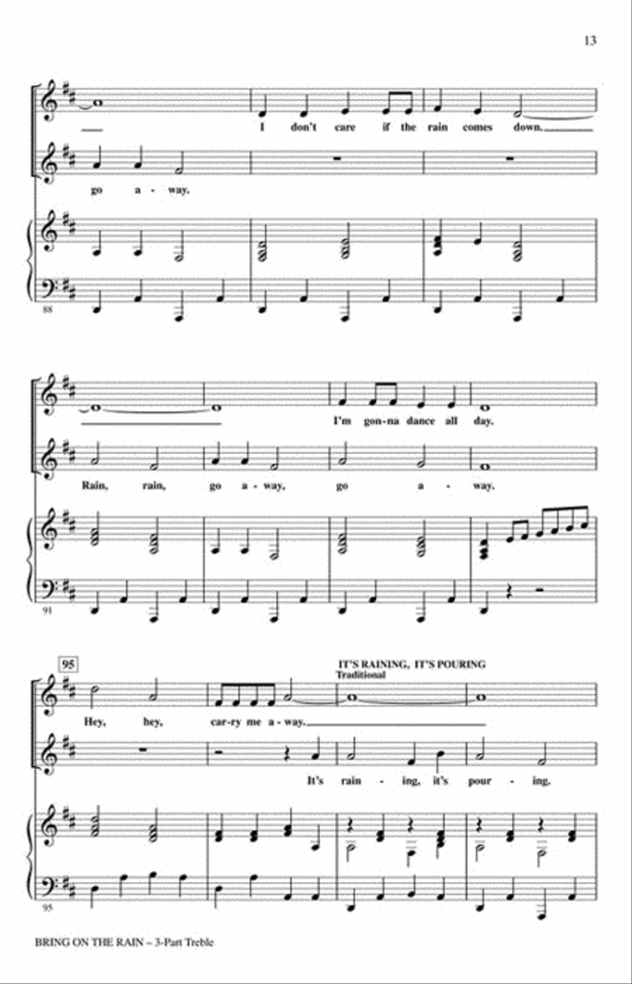 Bring On the Rain Bring On the Rain 3-Part scores gallery preview page 3