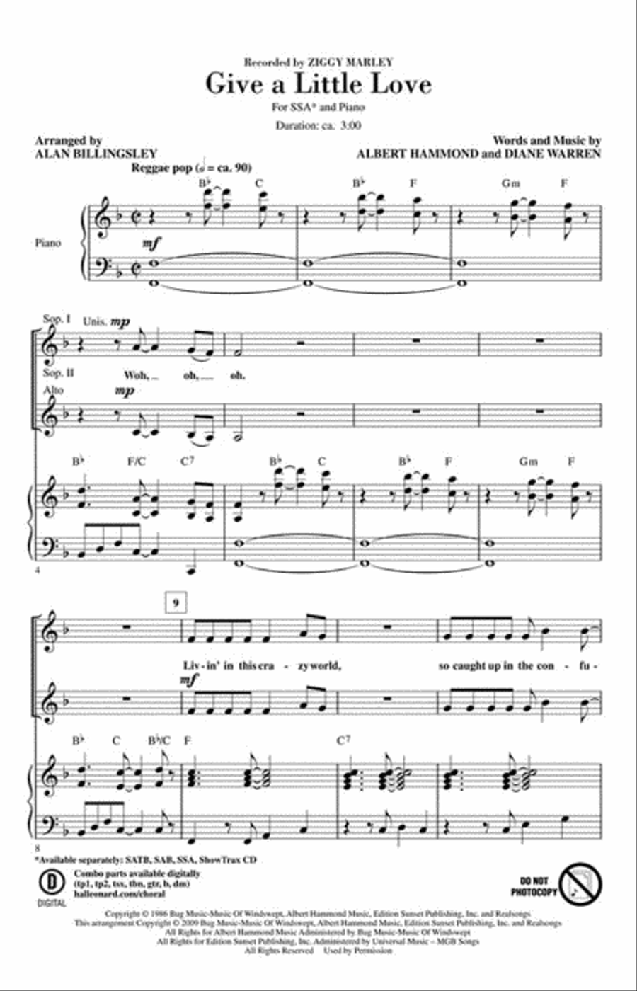 Give a Little Love SSA scores gallery preview page 2
