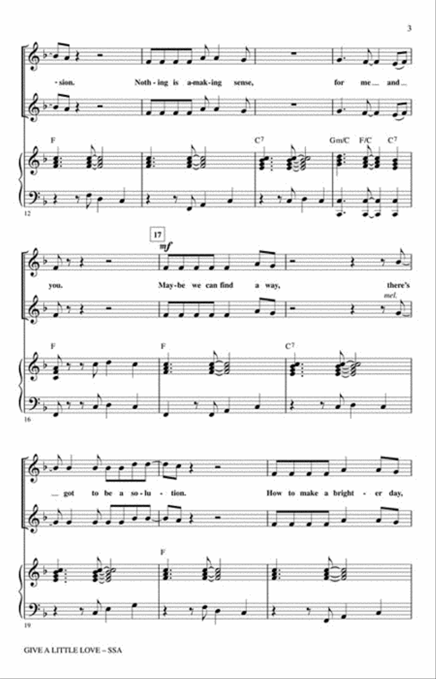 Give a Little Love SSA scores gallery preview page 3