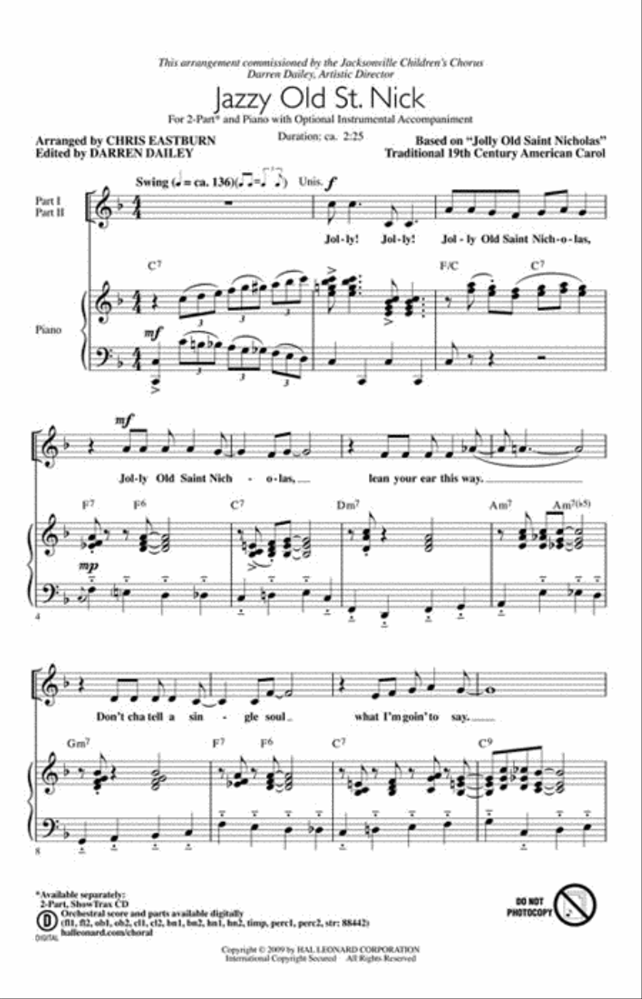 Jazzy Old St. Nick Jazzy Old St. Nick 2-Part scores gallery preview page 2