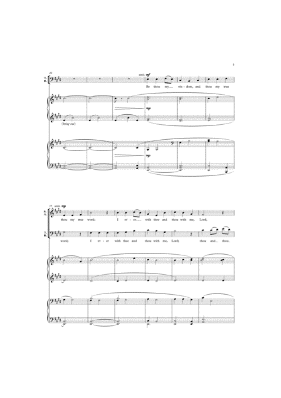 Be thou my vision Be thou my vision 4-Part scores gallery preview page 2