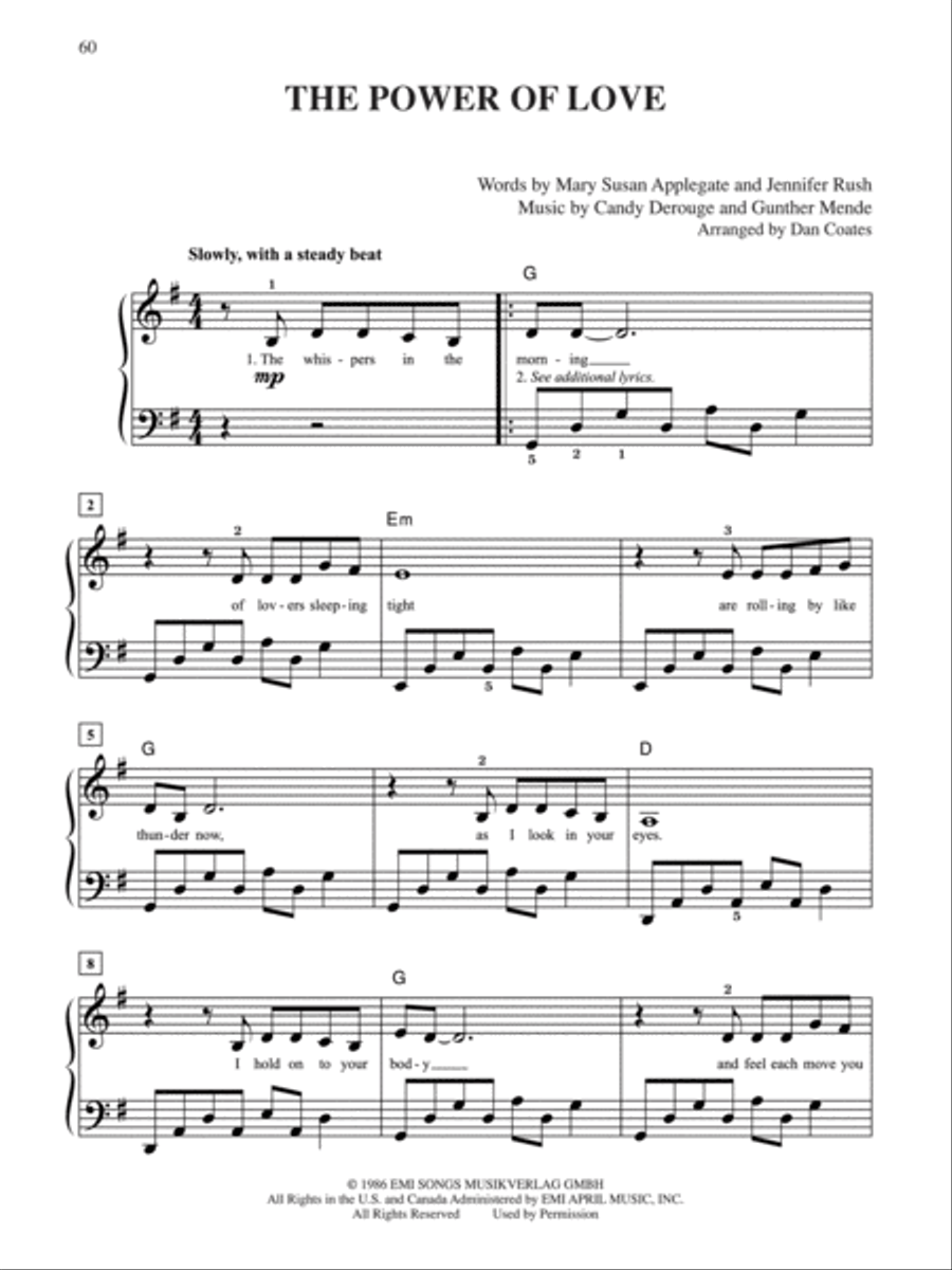 Celine Dion -- Selections from My Love . . . Ultimate Essential Collection Easy Piano scores gallery preview page 4