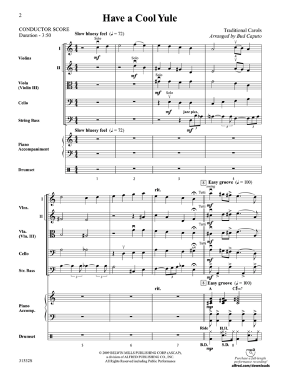 Have a Cool Yule String Orchestra scores gallery preview page 2