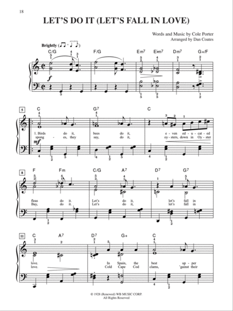 10 for 10 Sheet Music Love Songs Easy Piano scores gallery preview page 3