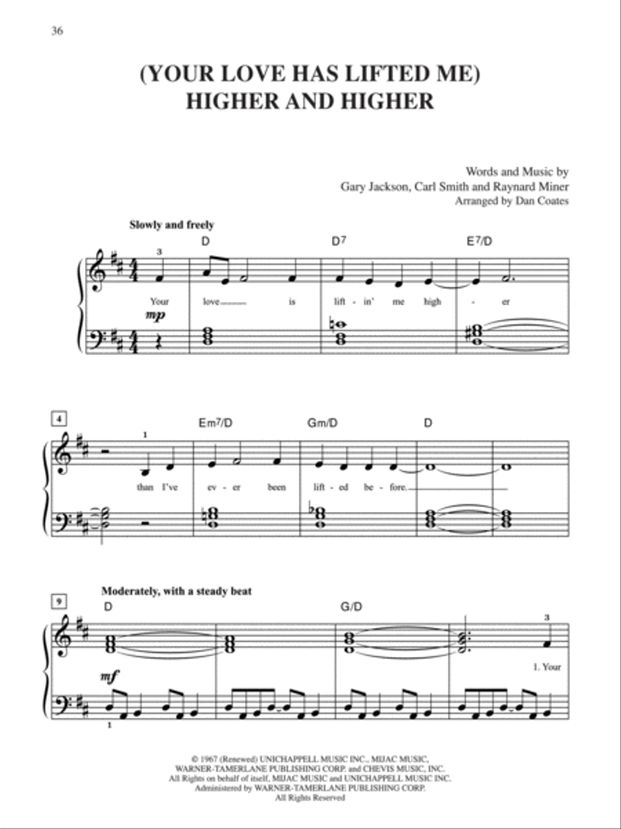 10 for 10 Sheet Music Love Songs Easy Piano scores gallery preview page 5
