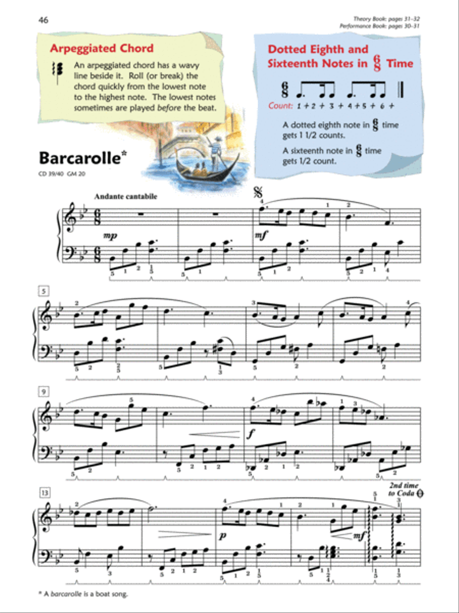 Premier Piano Course Lesson Book, Book 5 Piano Method scores gallery preview page 14