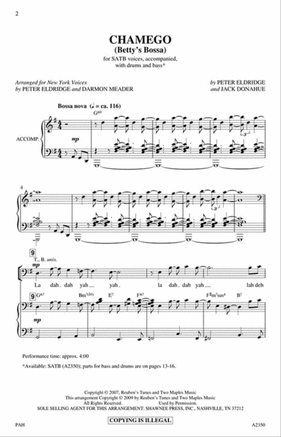 Chamego 4-Part scores gallery preview page 2