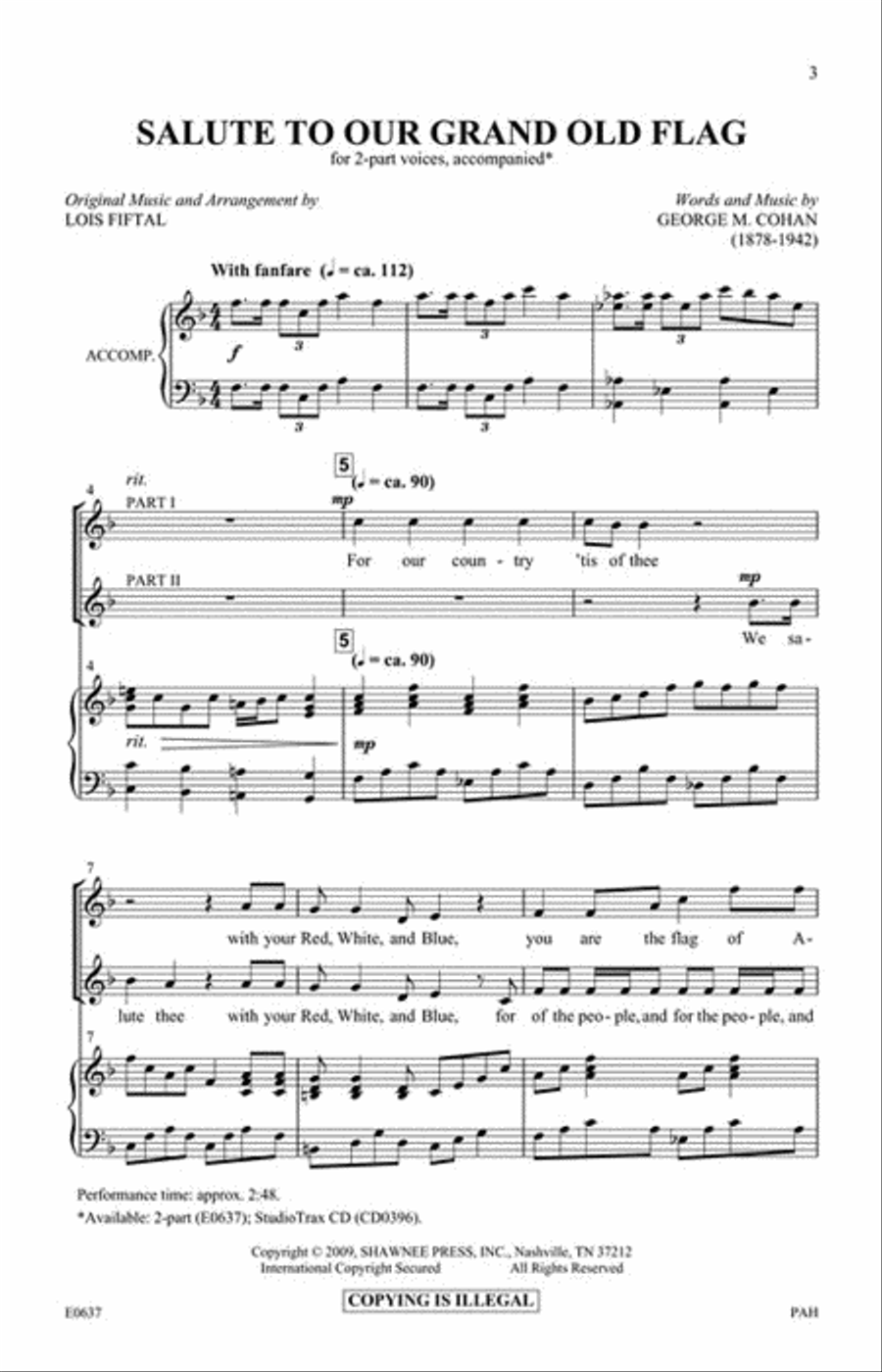 Salute to Our Grand Old Flag 2-Part scores gallery preview page 2