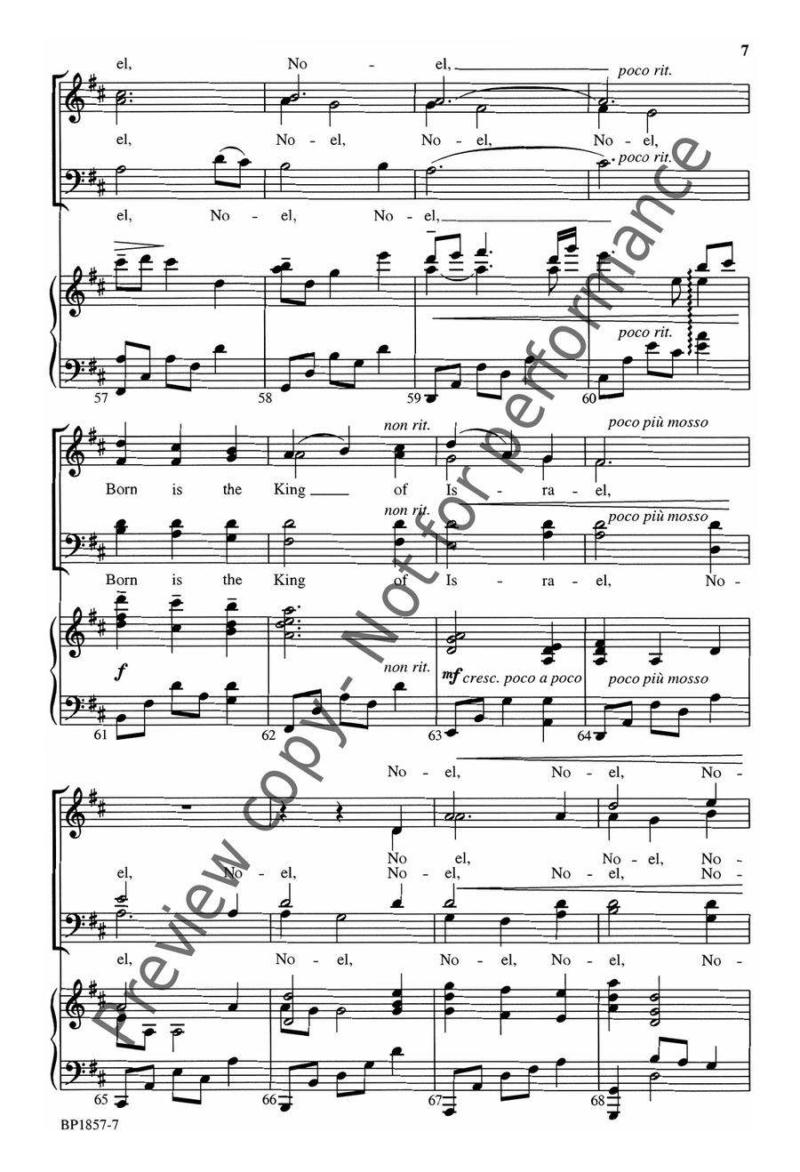 The First Noel - Dan Forrest - SATB 4-Part scores gallery preview page 8