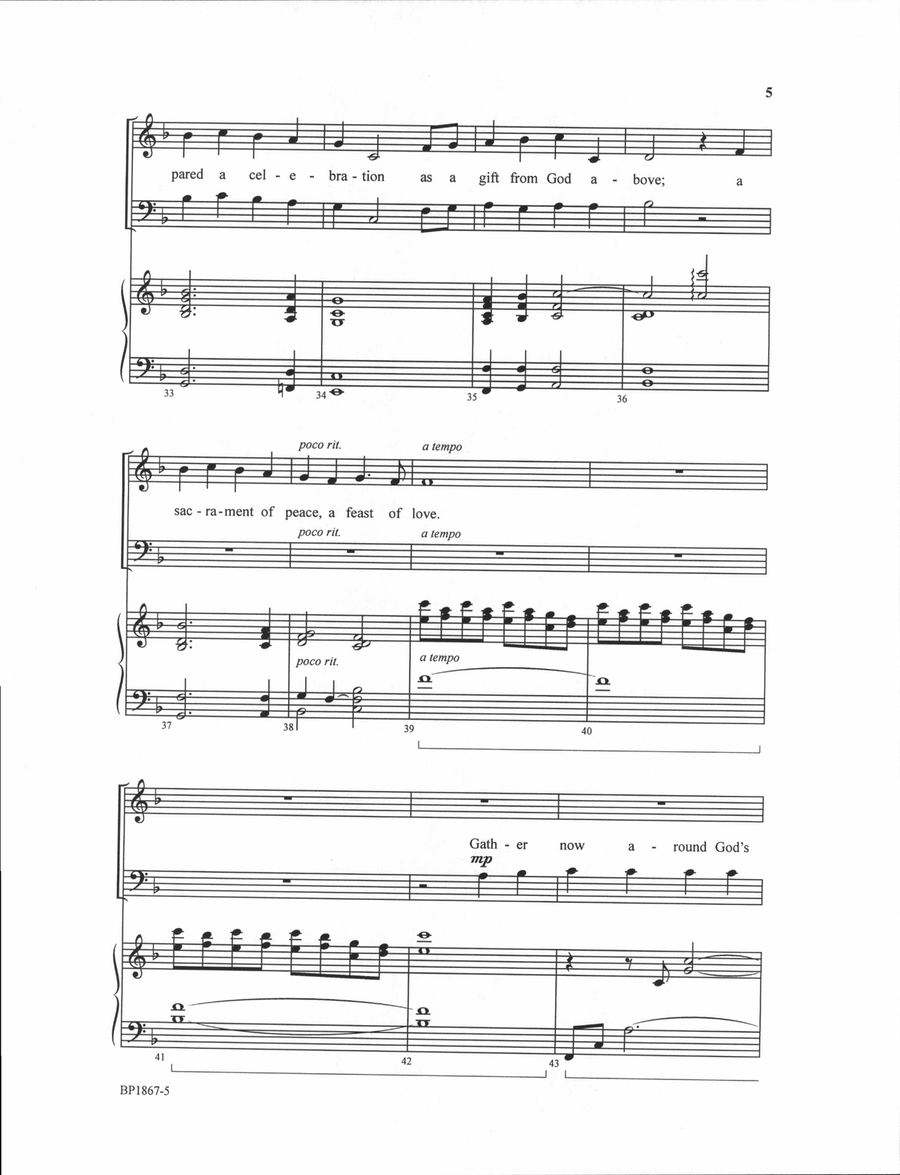 The One The One 4-Part scores gallery preview page 5