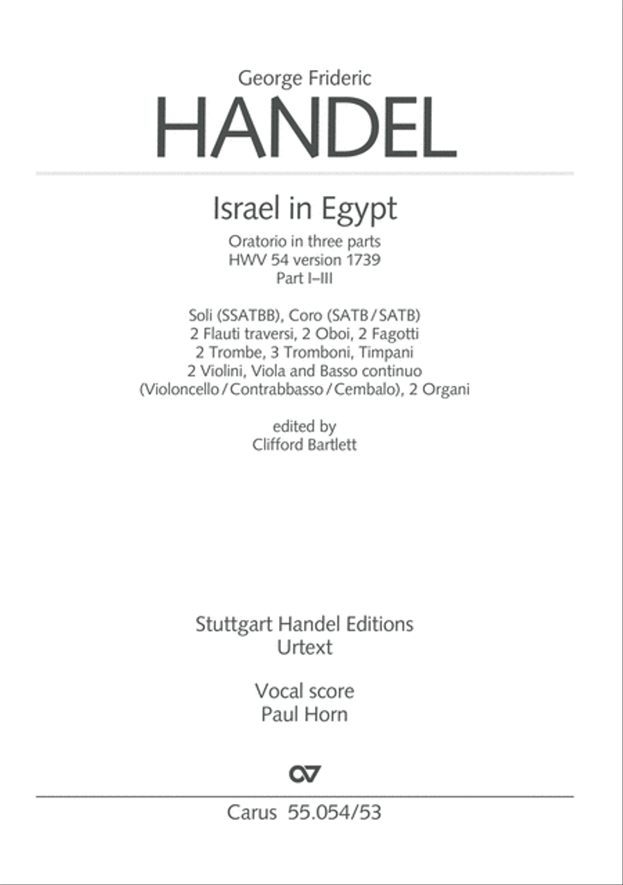 Israel in Egypt - Part I-III 4-Part scores gallery preview page 2