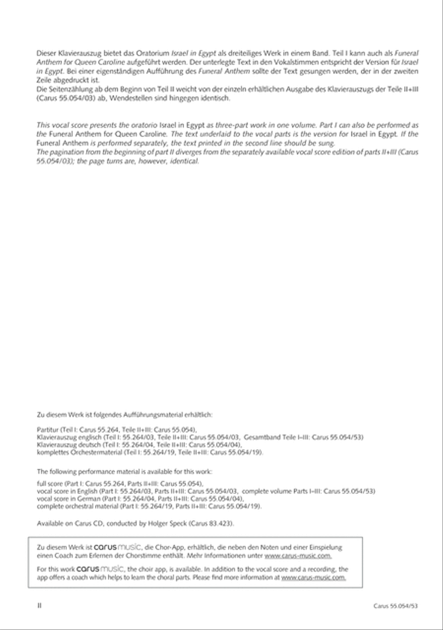 Israel in Egypt - Part I-III 4-Part scores gallery preview page 3