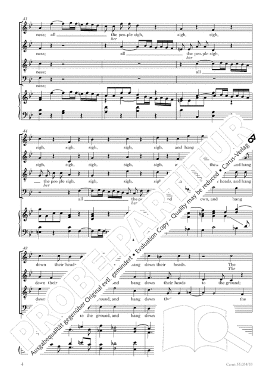Israel in Egypt - Part I-III 4-Part scores gallery preview page 12