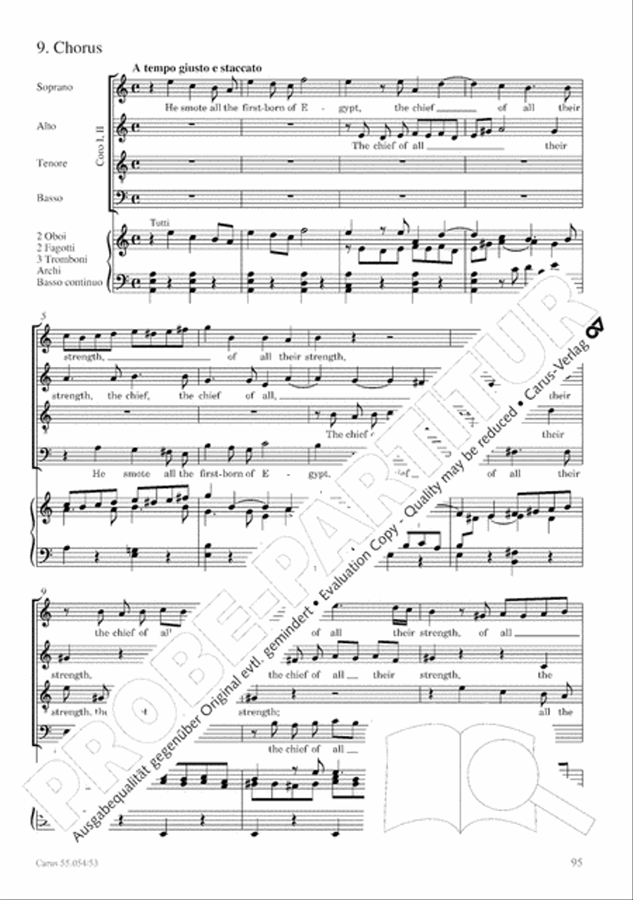 Israel in Egypt - Part I-III 4-Part scores gallery preview page 103
