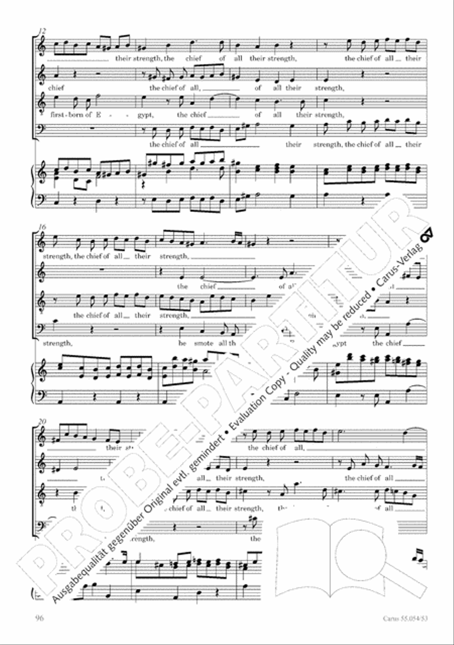 Israel in Egypt - Part I-III 4-Part scores gallery preview page 104