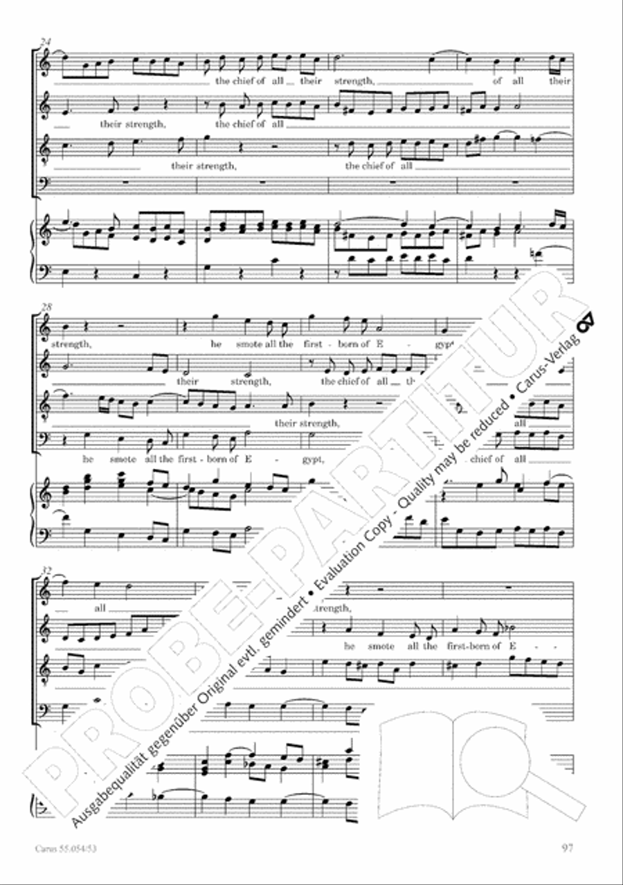 Israel in Egypt - Part I-III 4-Part scores gallery preview page 105
