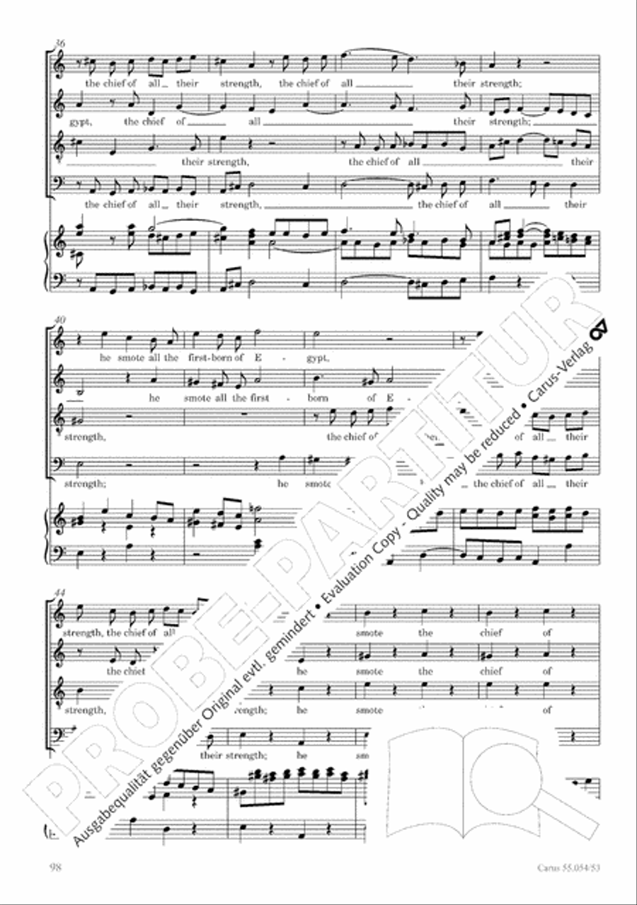 Israel in Egypt - Part I-III 4-Part scores gallery preview page 106