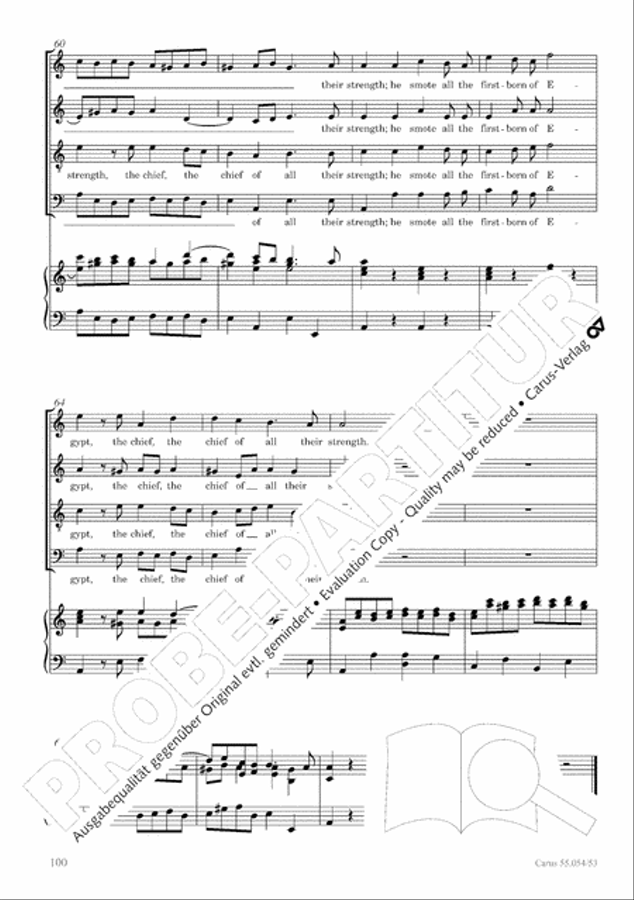 Israel in Egypt - Part I-III 4-Part scores gallery preview page 108