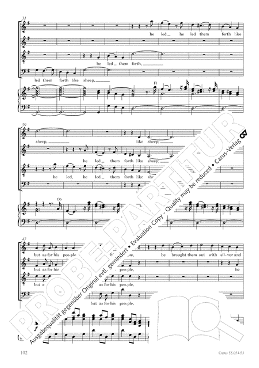 Israel in Egypt - Part I-III 4-Part scores gallery preview page 110