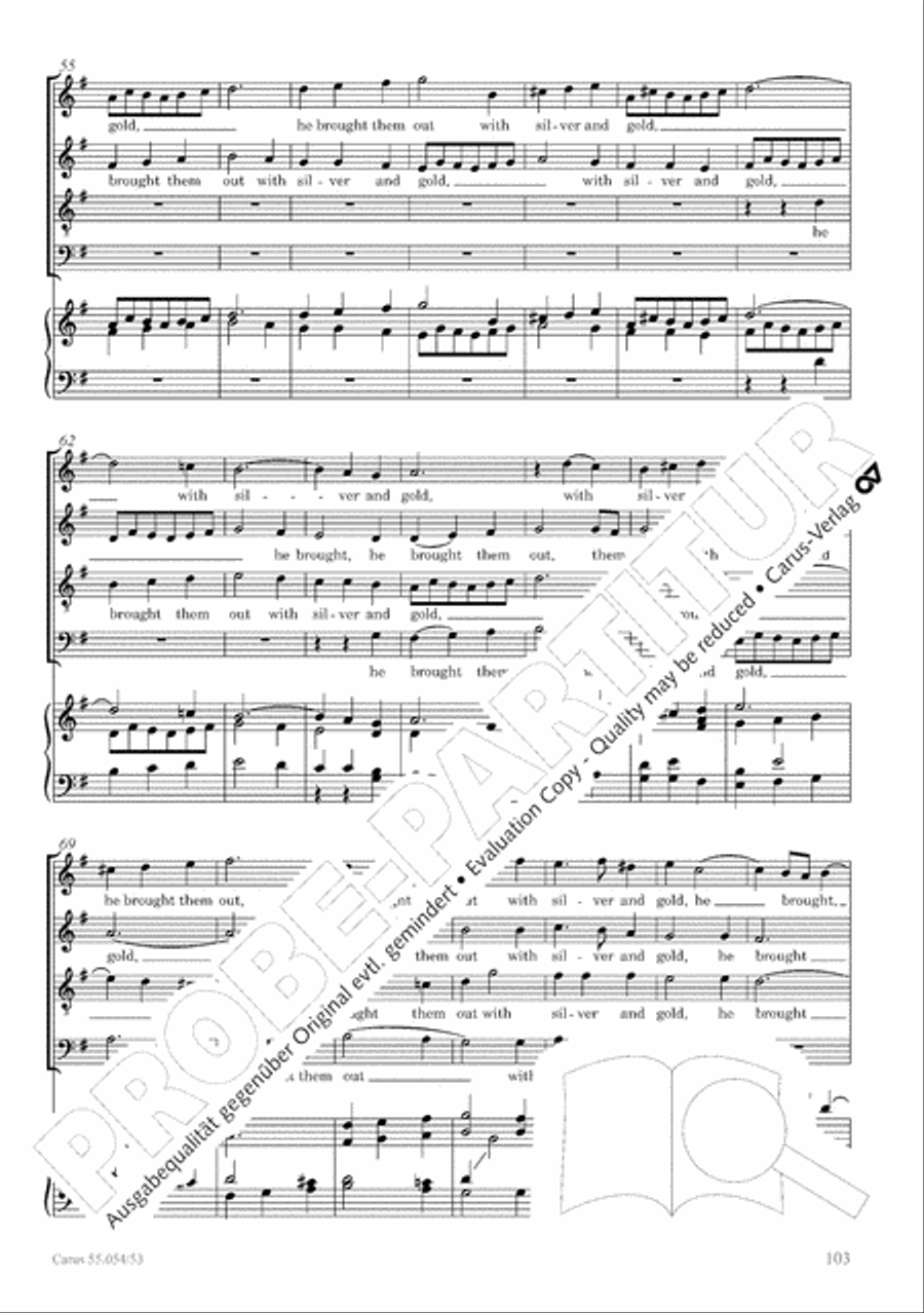 Israel in Egypt - Part I-III 4-Part scores gallery preview page 111