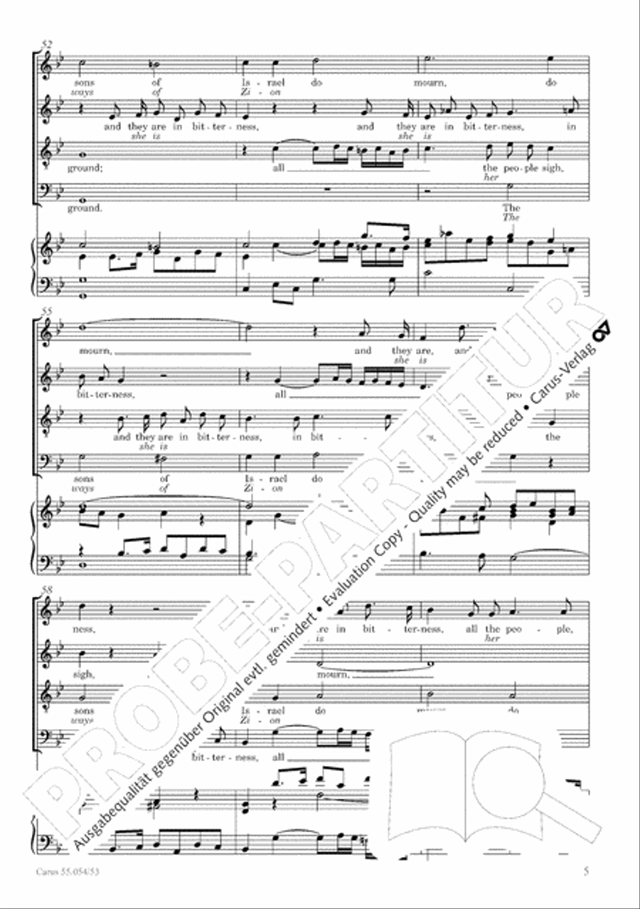 Israel in Egypt - Part I-III 4-Part scores gallery preview page 13