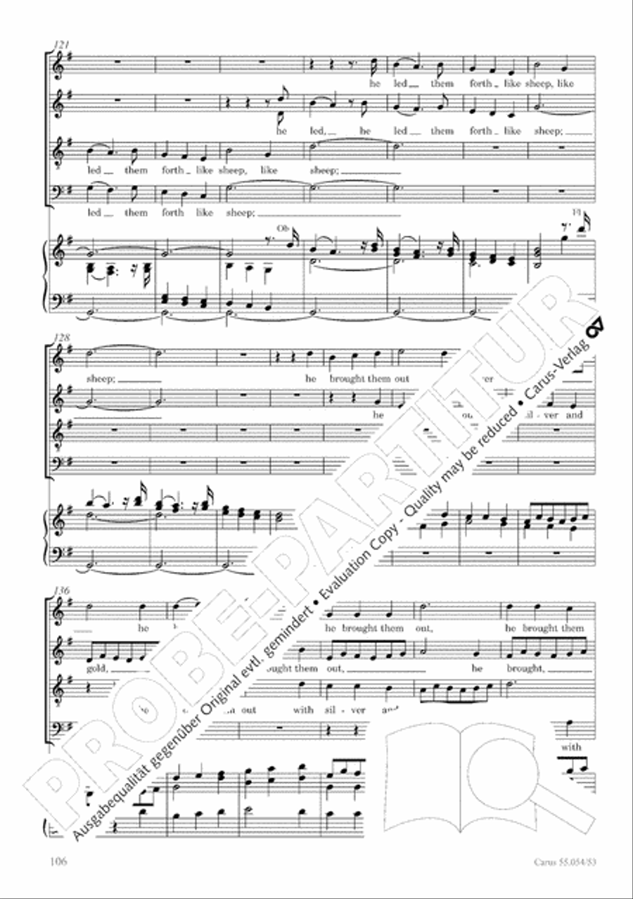 Israel in Egypt - Part I-III 4-Part scores gallery preview page 114