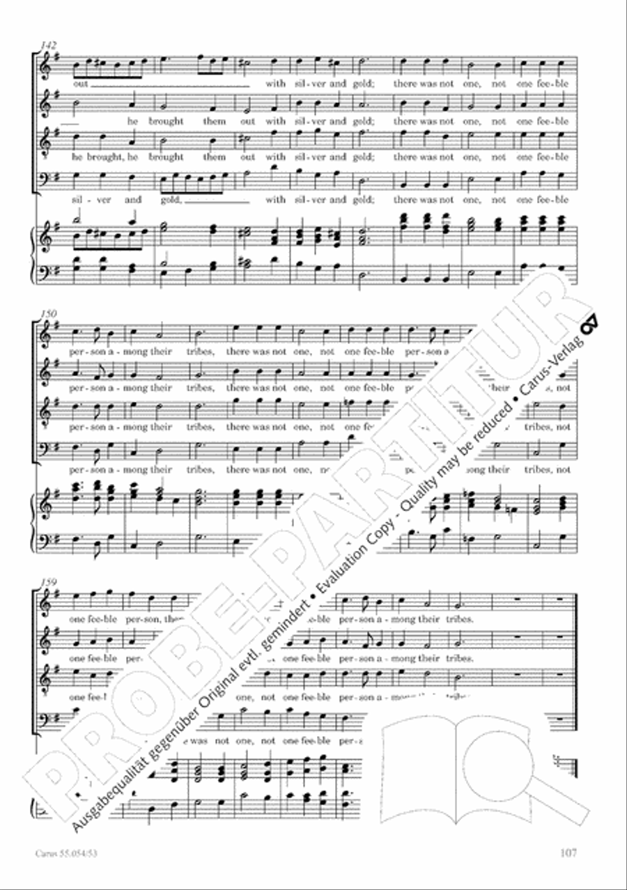 Israel in Egypt - Part I-III 4-Part scores gallery preview page 115