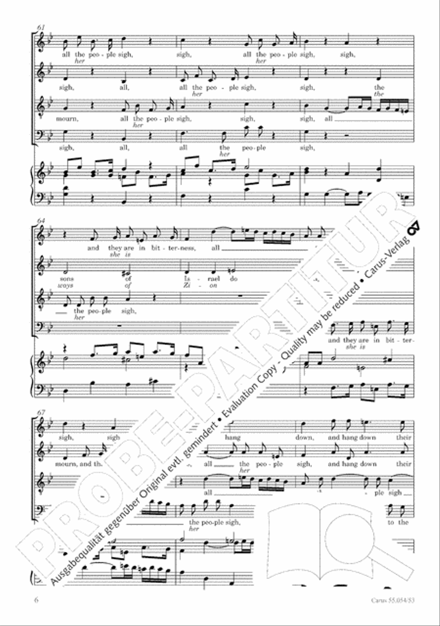 Israel in Egypt - Part I-III 4-Part scores gallery preview page 14