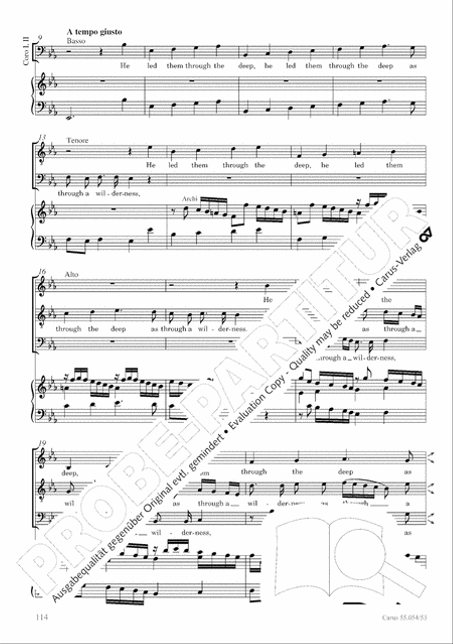 Israel in Egypt - Part I-III 4-Part scores gallery preview page 122