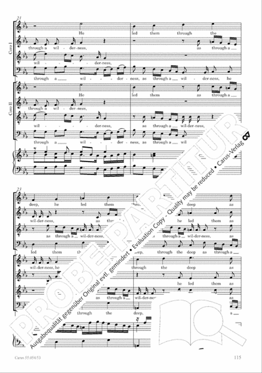 Israel in Egypt - Part I-III 4-Part scores gallery preview page 123
