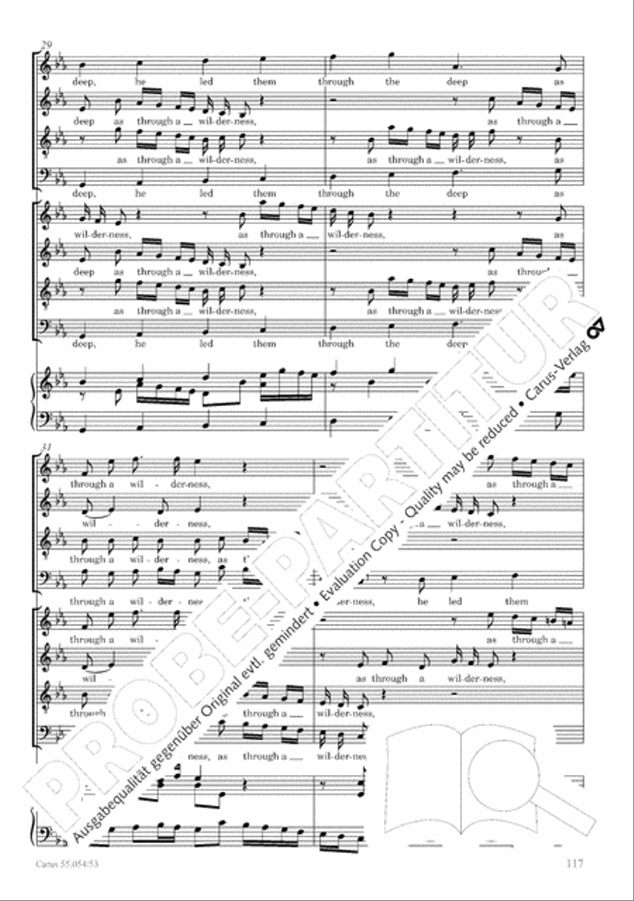 Israel in Egypt - Part I-III 4-Part scores gallery preview page 125
