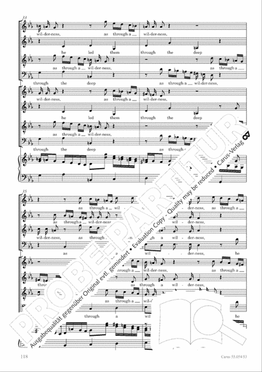 Israel in Egypt - Part I-III 4-Part scores gallery preview page 126