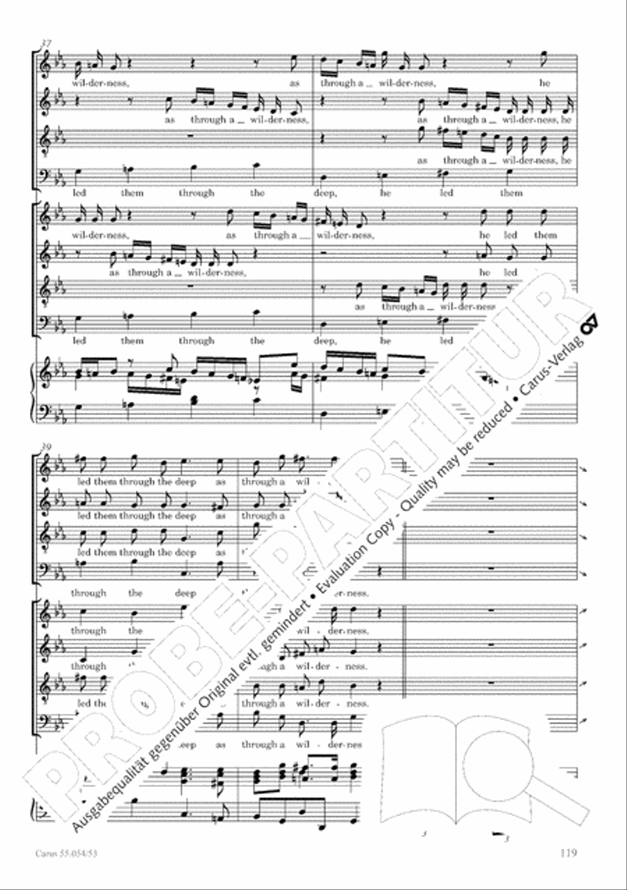 Israel in Egypt - Part I-III 4-Part scores gallery preview page 127