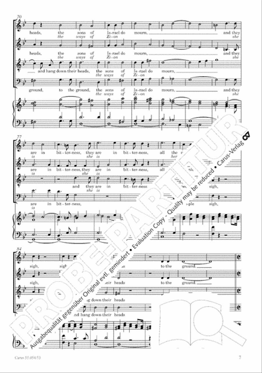 Israel in Egypt - Part I-III 4-Part scores gallery preview page 15