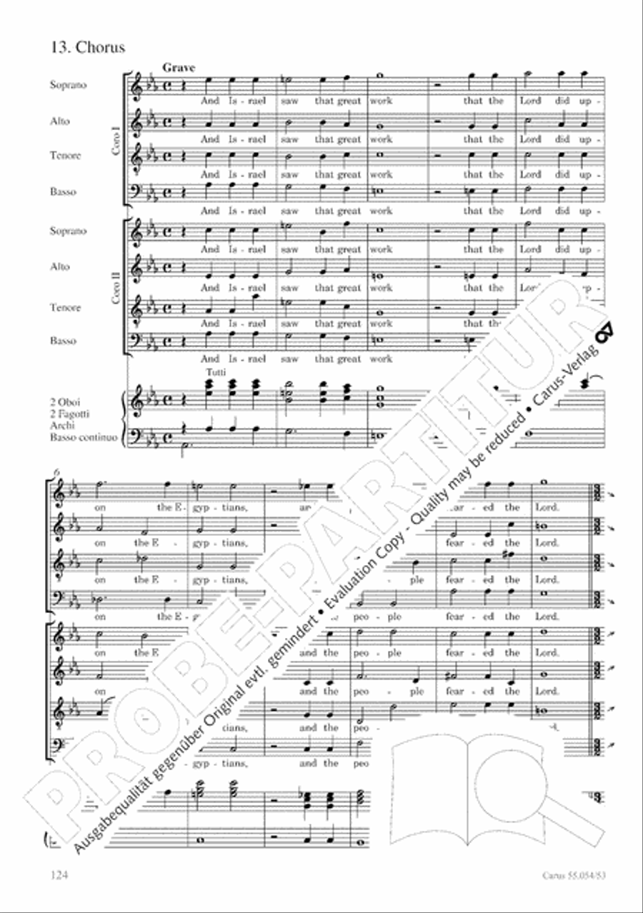 Israel in Egypt - Part I-III 4-Part scores gallery preview page 132