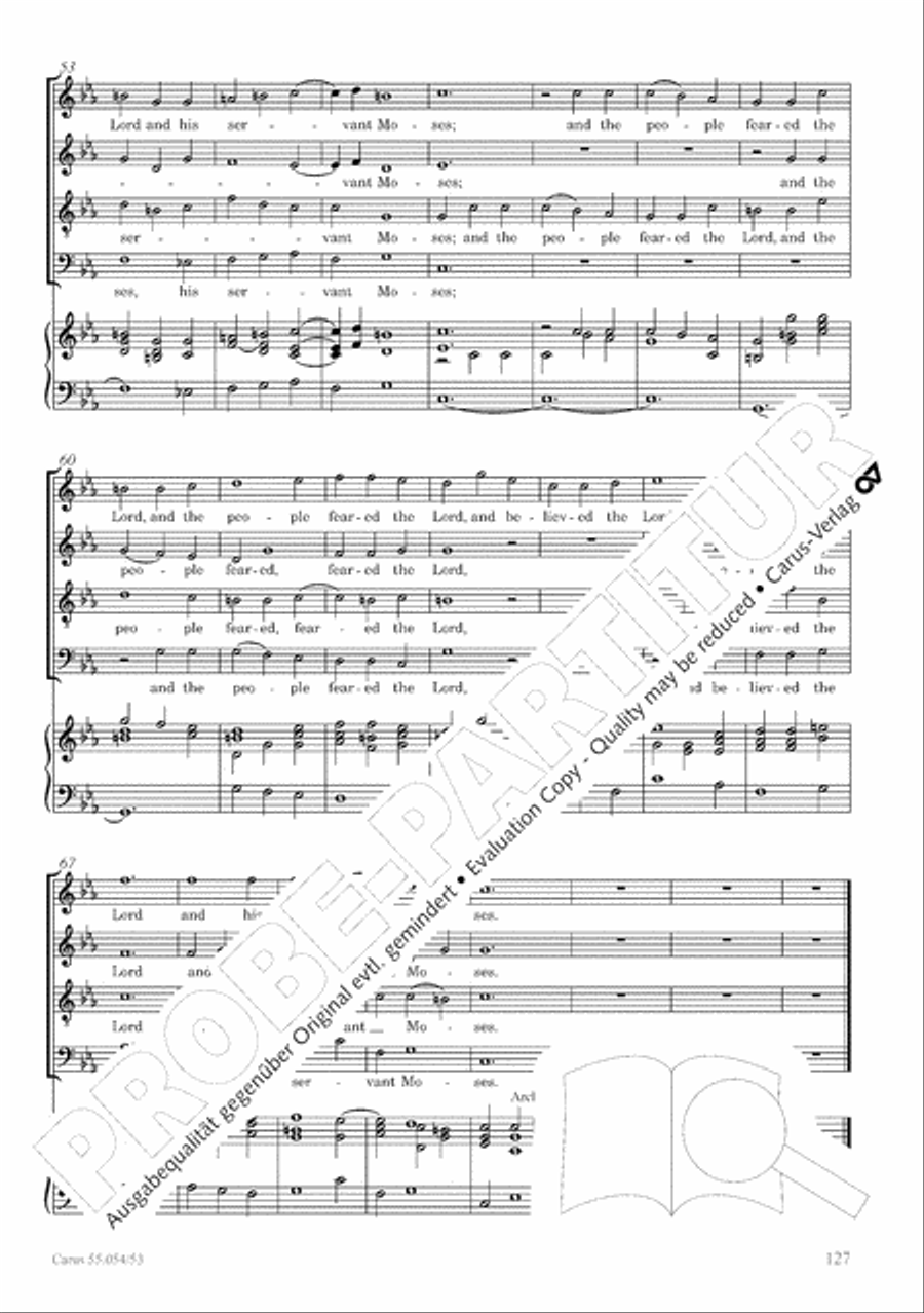 Israel in Egypt - Part I-III 4-Part scores gallery preview page 135
