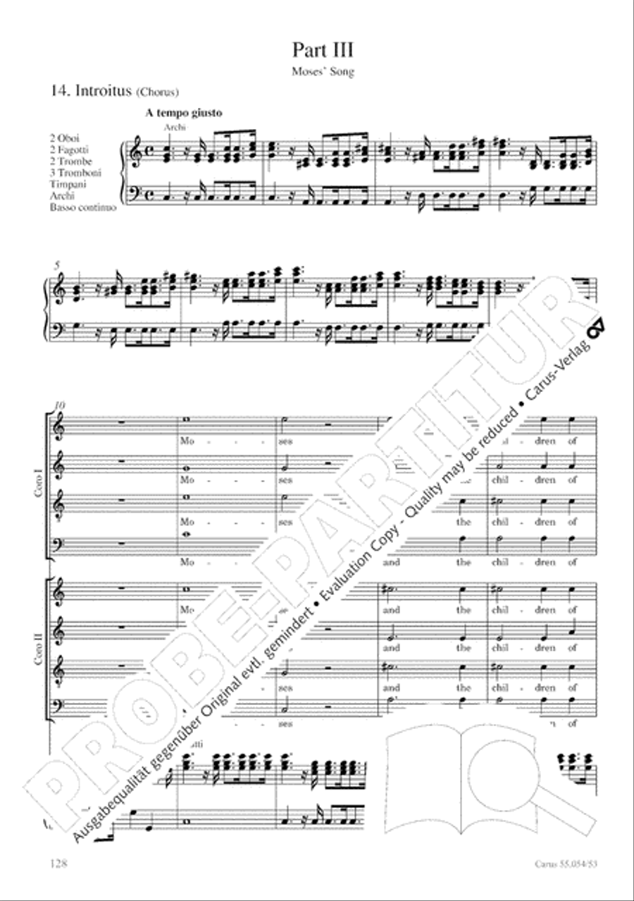 Israel in Egypt - Part I-III 4-Part scores gallery preview page 136