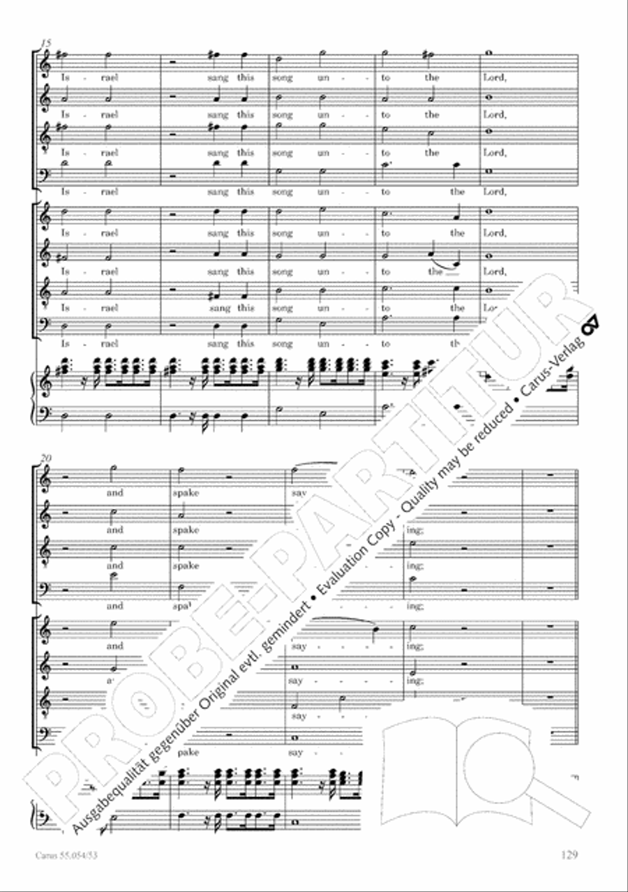 Israel in Egypt - Part I-III 4-Part scores gallery preview page 137