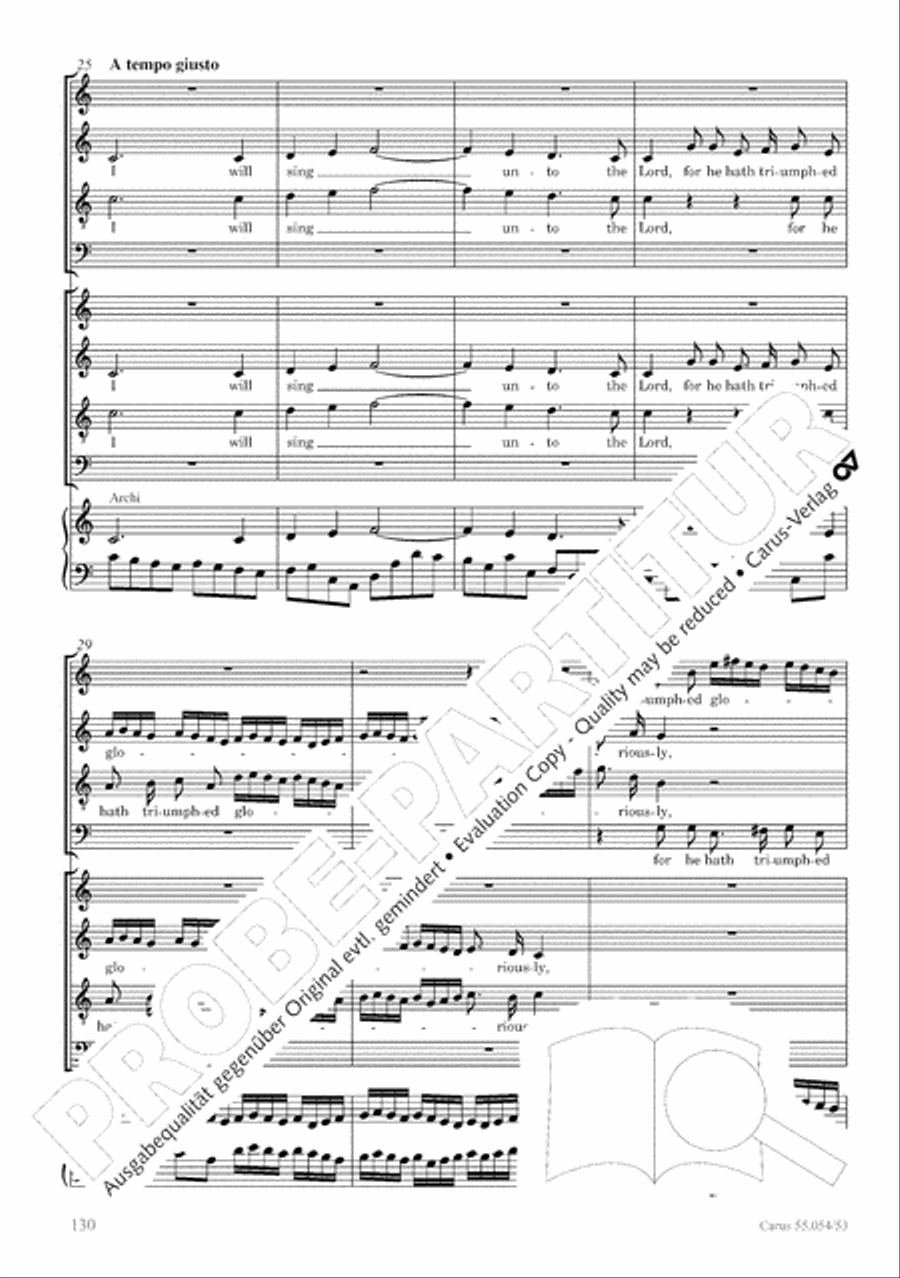 Israel in Egypt - Part I-III 4-Part scores gallery preview page 138