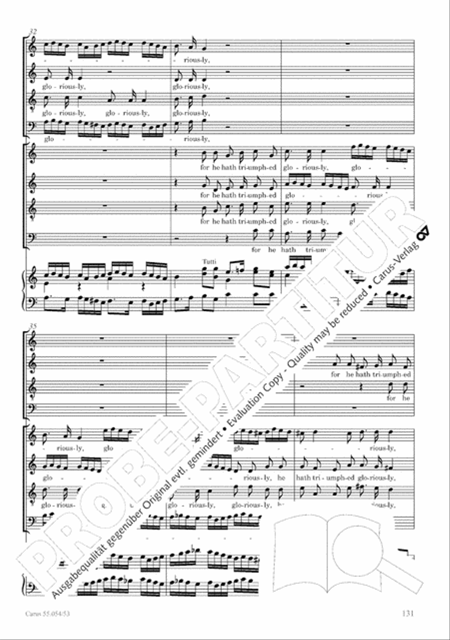 Israel in Egypt - Part I-III 4-Part scores gallery preview page 139