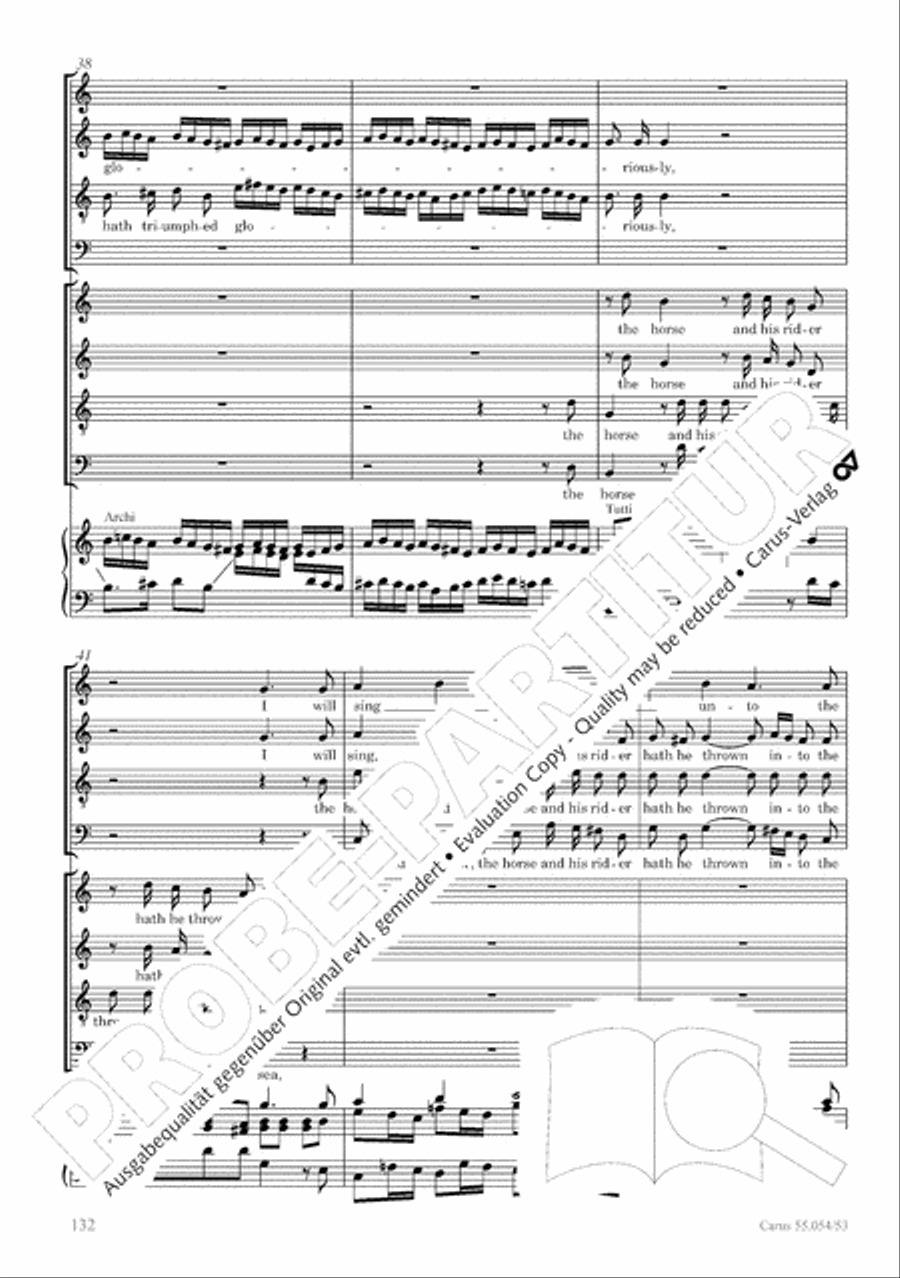 Israel in Egypt - Part I-III 4-Part scores gallery preview page 140