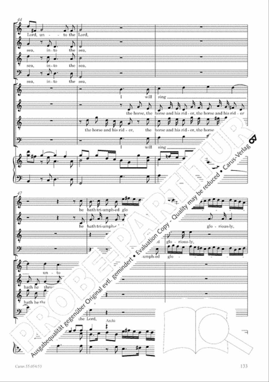 Israel in Egypt - Part I-III 4-Part scores gallery preview page 141