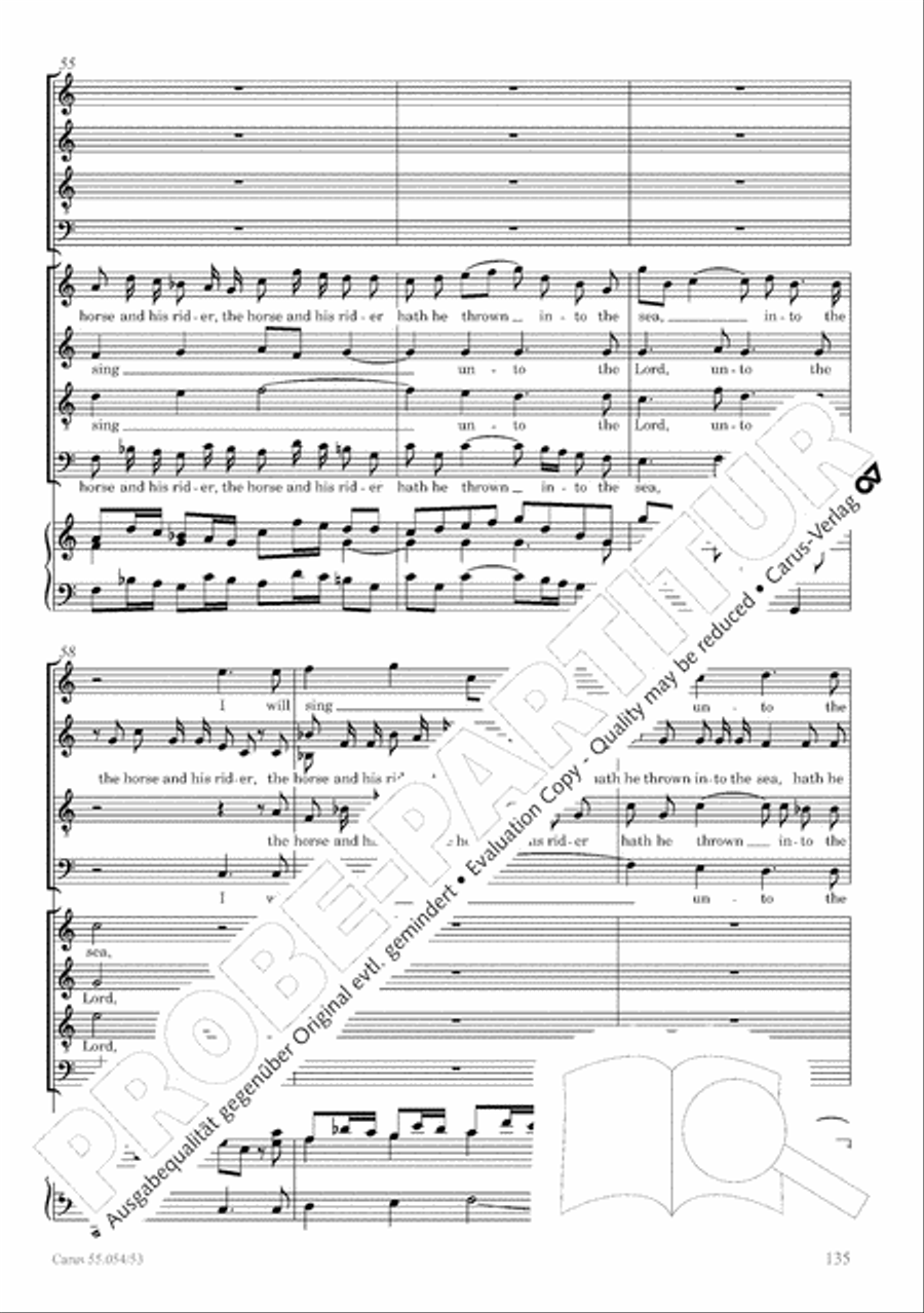 Israel in Egypt - Part I-III 4-Part scores gallery preview page 143