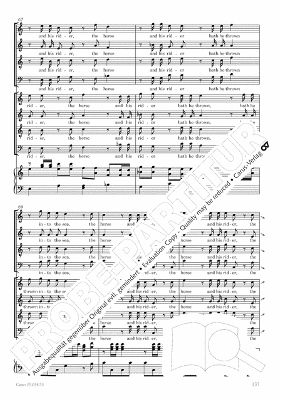 Israel in Egypt - Part I-III 4-Part scores gallery preview page 145