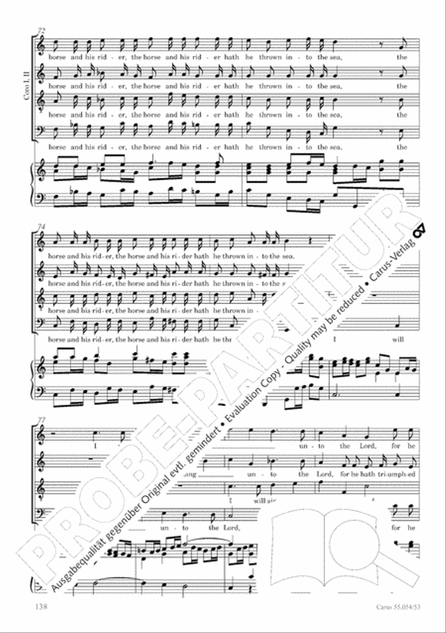 Israel in Egypt - Part I-III 4-Part scores gallery preview page 146