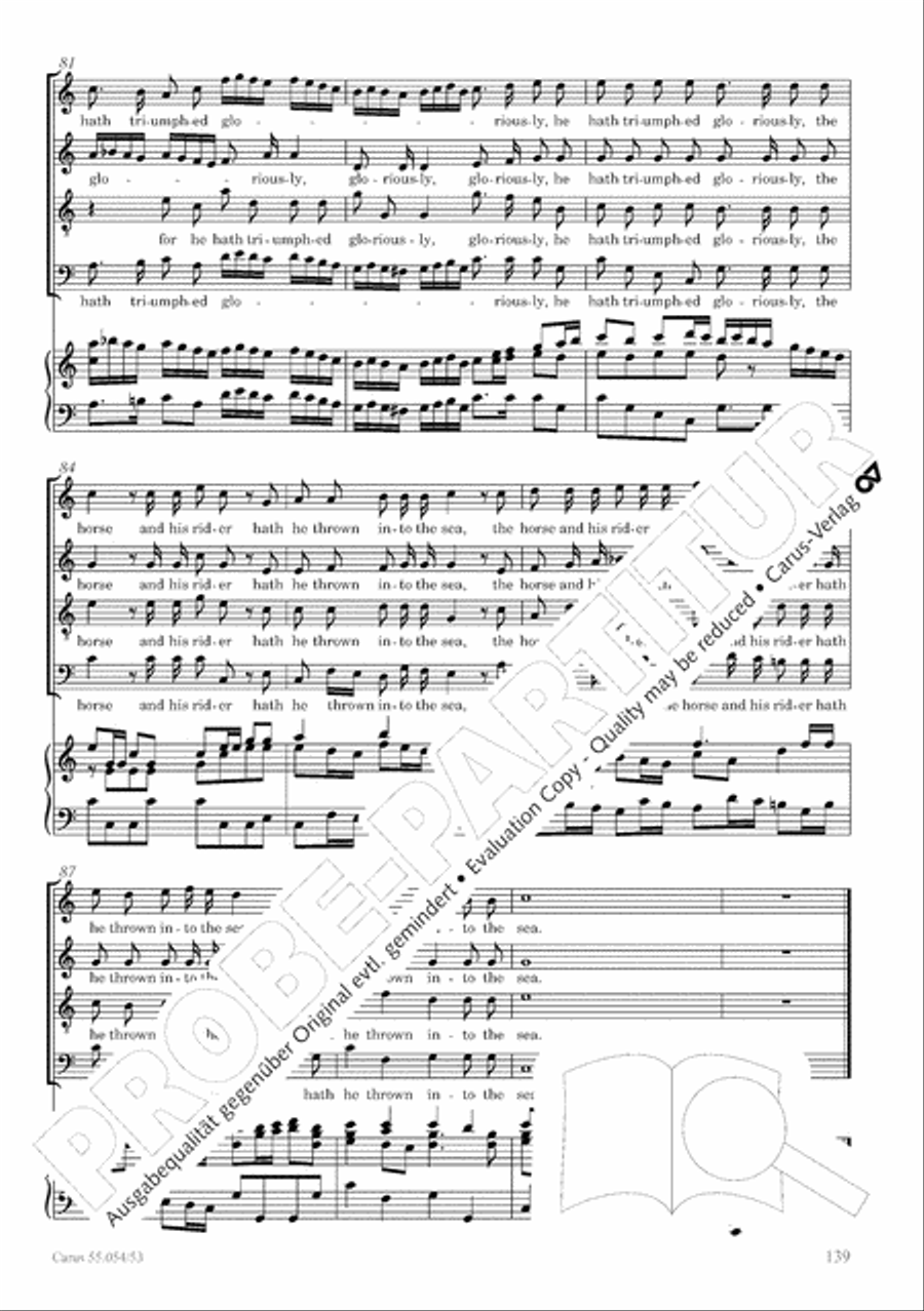 Israel in Egypt - Part I-III 4-Part scores gallery preview page 147