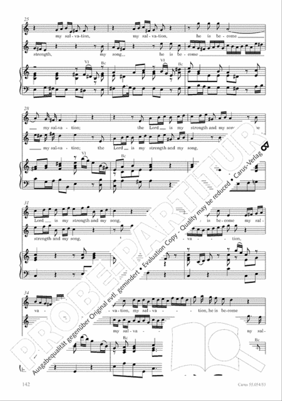 Israel in Egypt - Part I-III 4-Part scores gallery preview page 150