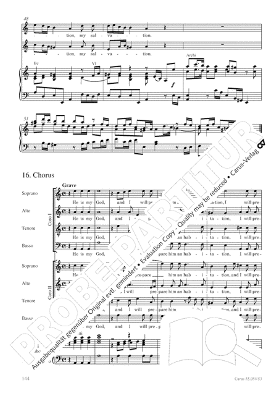 Israel in Egypt - Part I-III 4-Part scores gallery preview page 152