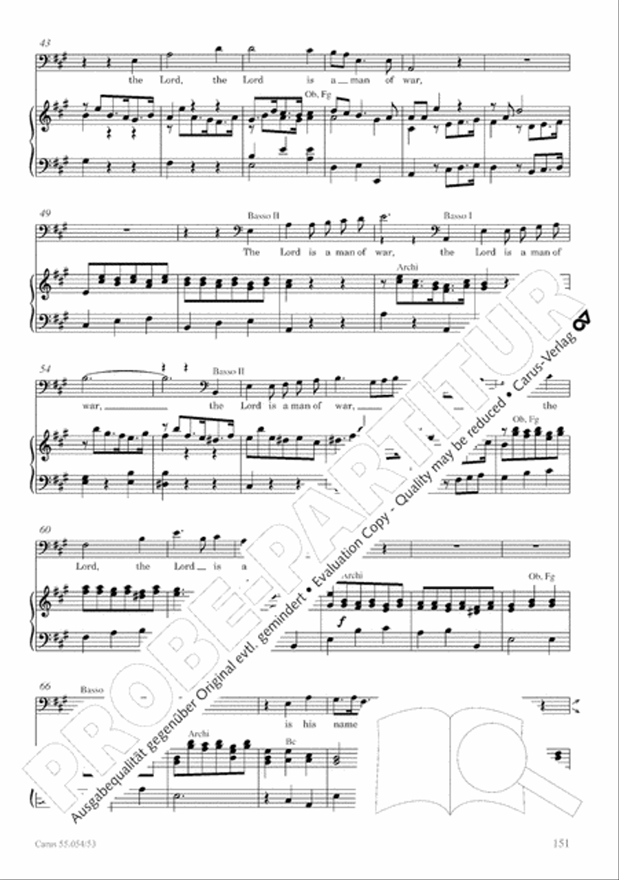 Israel in Egypt - Part I-III 4-Part scores gallery preview page 159